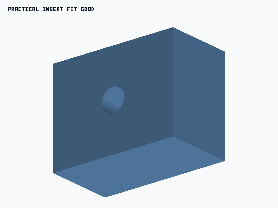 Practical Insert Fit Good generated STEP preview