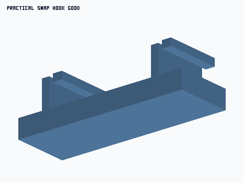 Practical Snap Hook Good generated STEP preview
